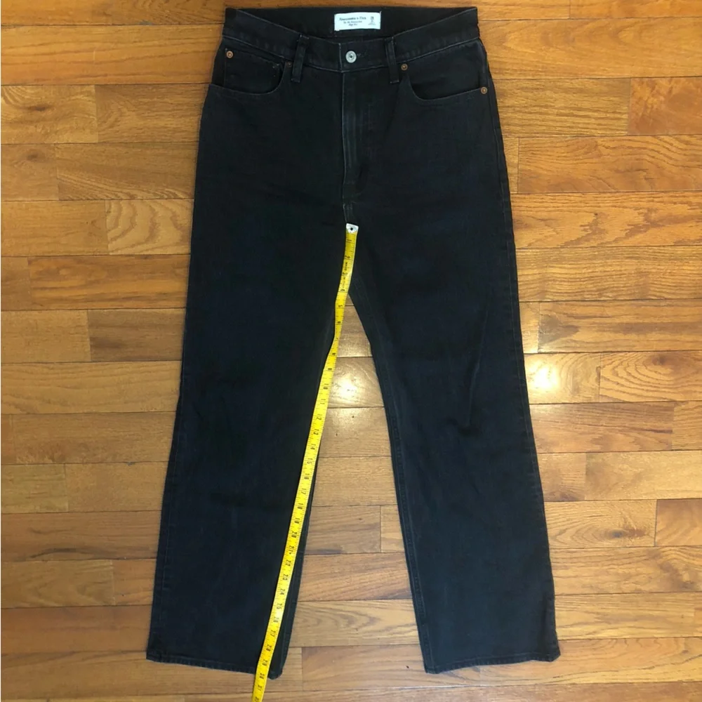 Abercrombie & Fitch Women's Straight Leg Jeans - Black